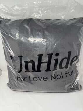 UnHide Chocolate Faux Fur Throw Pillow 20x20 Soft Plush Decorative Pillow New